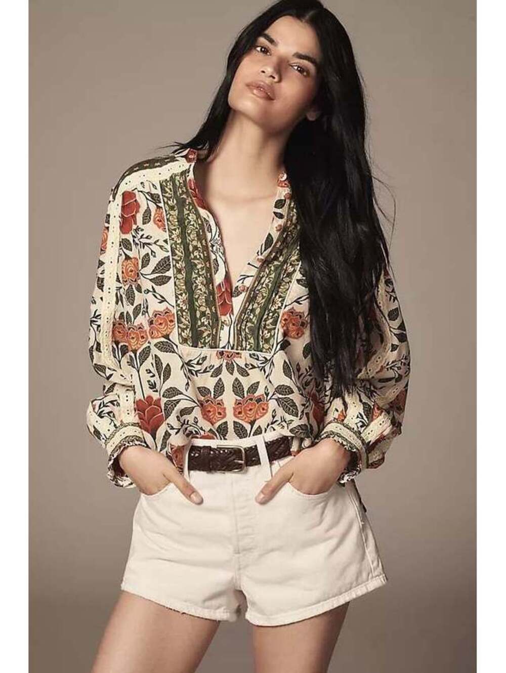 Beautiful Farm Rio Garden Tapestry Blouse NWT Small